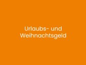 Urlaubs- und Weihnachtsgeld bei cademify