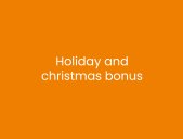 Holiday and Christmas bonus at cademify