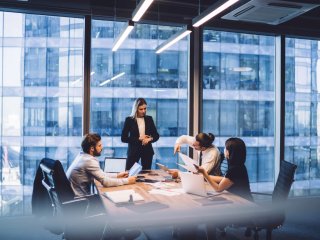Working group in the office