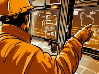 Drawing by an employee in electrical engineering
